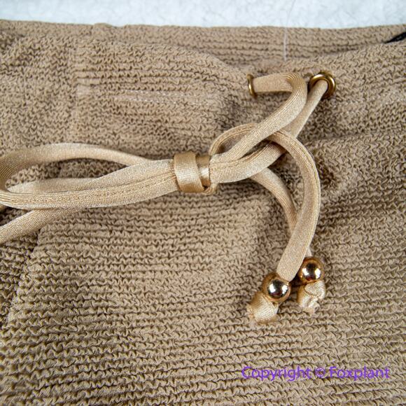 New! Set! Free People Resin Obsidian cream surf High-Waist Bikini, size S - Picture 4 of 8